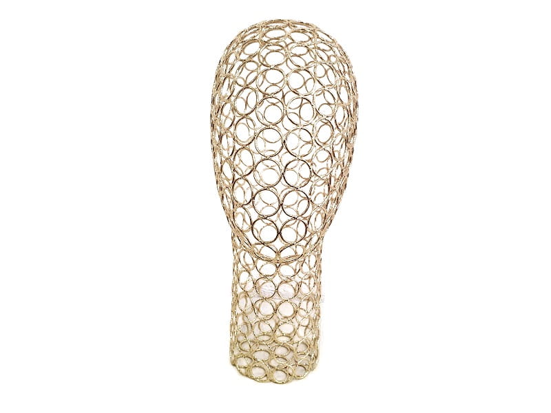 Alambre de cabeza de oro metálico