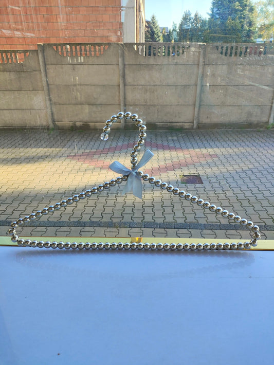 Percha de cuentas de plata 50 uds.