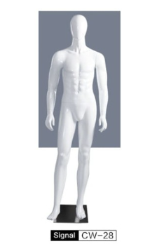 Maniquí masculino CW-28 blanco brillo